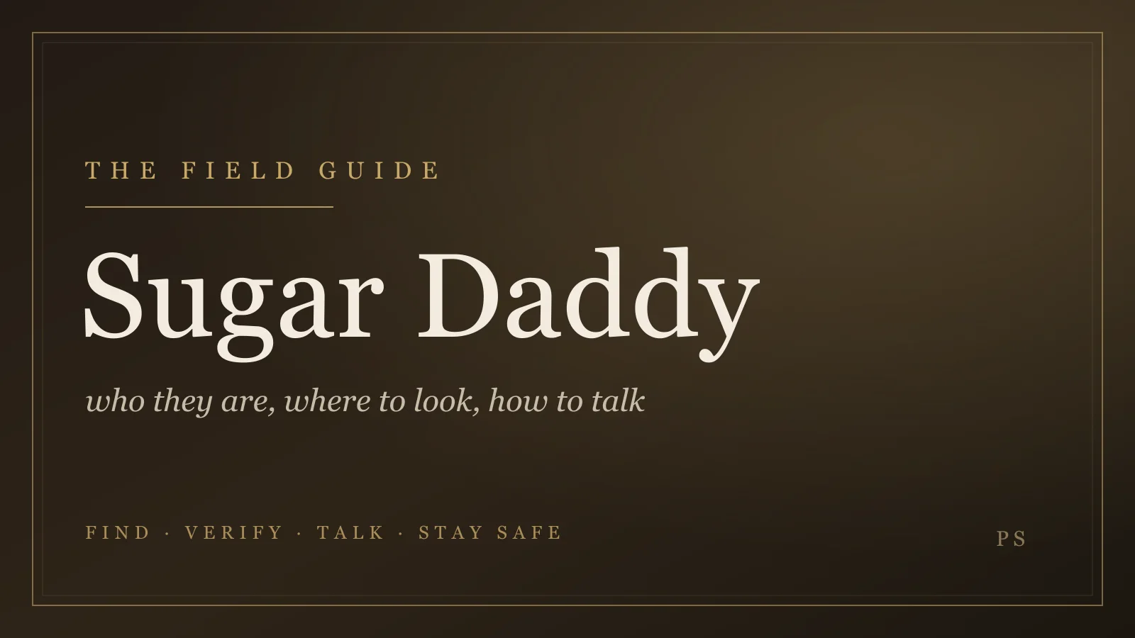 糖爹、Sugar Daddy 是什麼？找糖爹前的完整指南